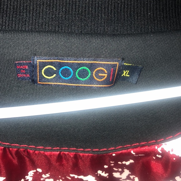 Used Men’s Coogi XL Jacket. Black, Gray & Red with Red Lining - Picture 6 of 10
